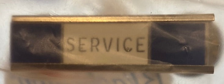 Blue/White Service Bar Pin