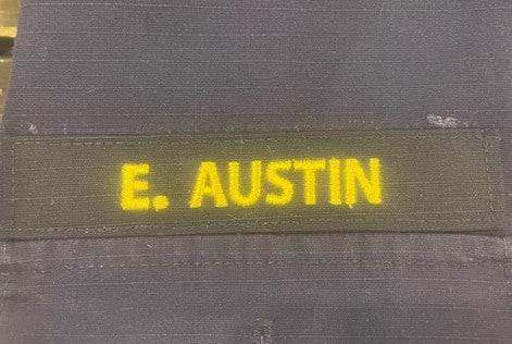 Custom Embroidered Name Tape