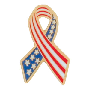 American Flag Ribbon Pin