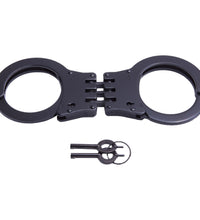 UZI Hinged Double Lock Handcuff - Black