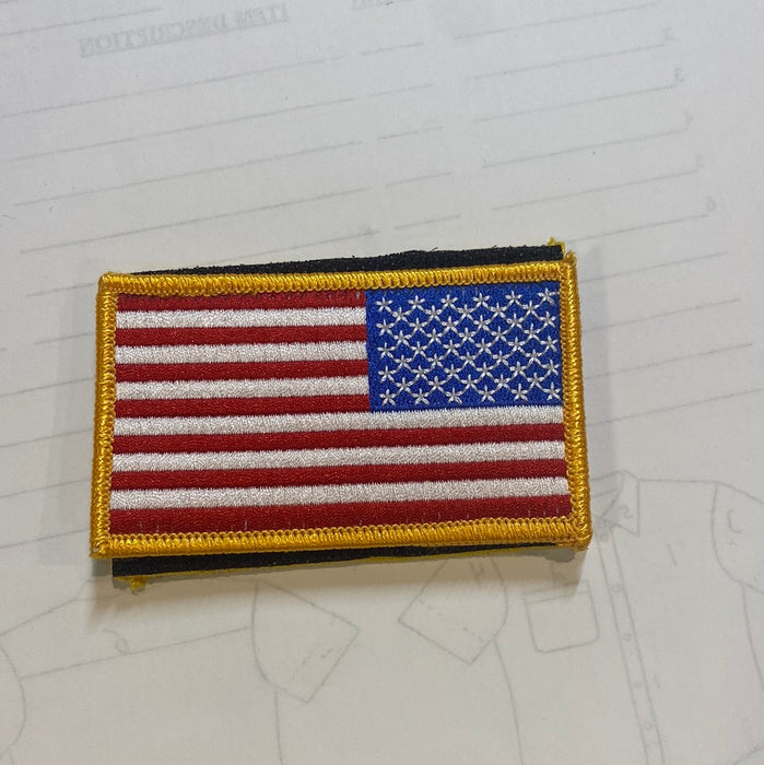 Dark Gold Border Reverse Flag w/ Velcro