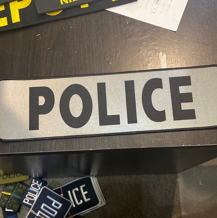 3.5x12 Reflective Police Patch