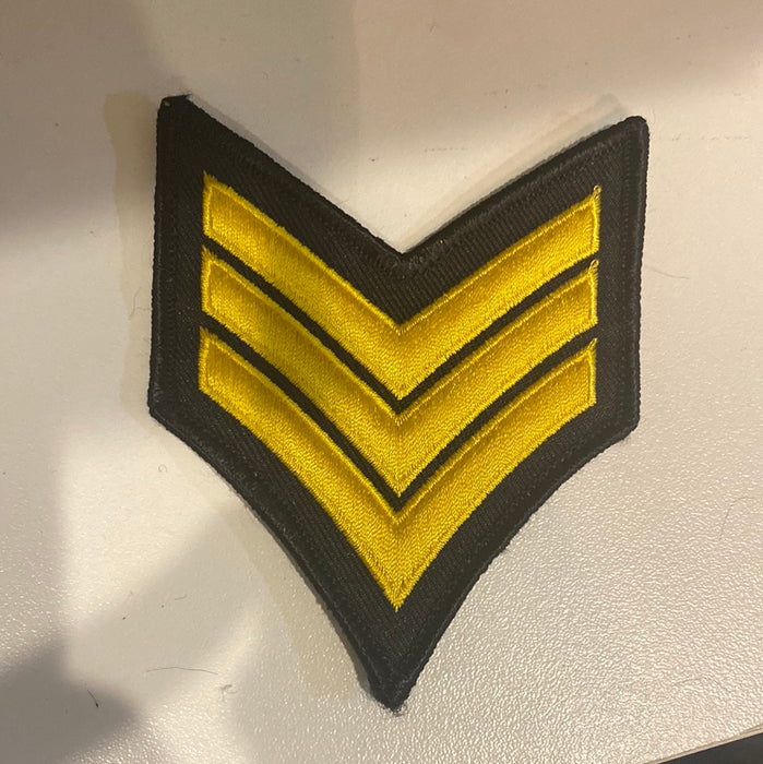 Black/Gold Sergeant Patch