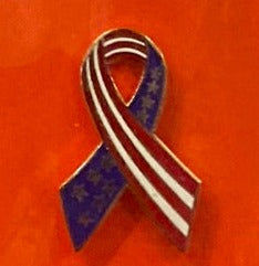 American Flag Ribbon Pin