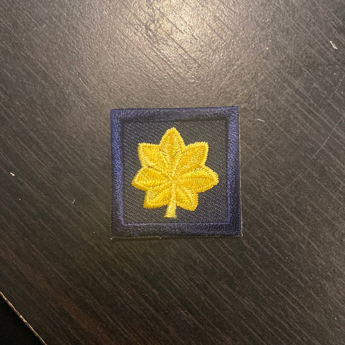 Gold Major on Navy Patch