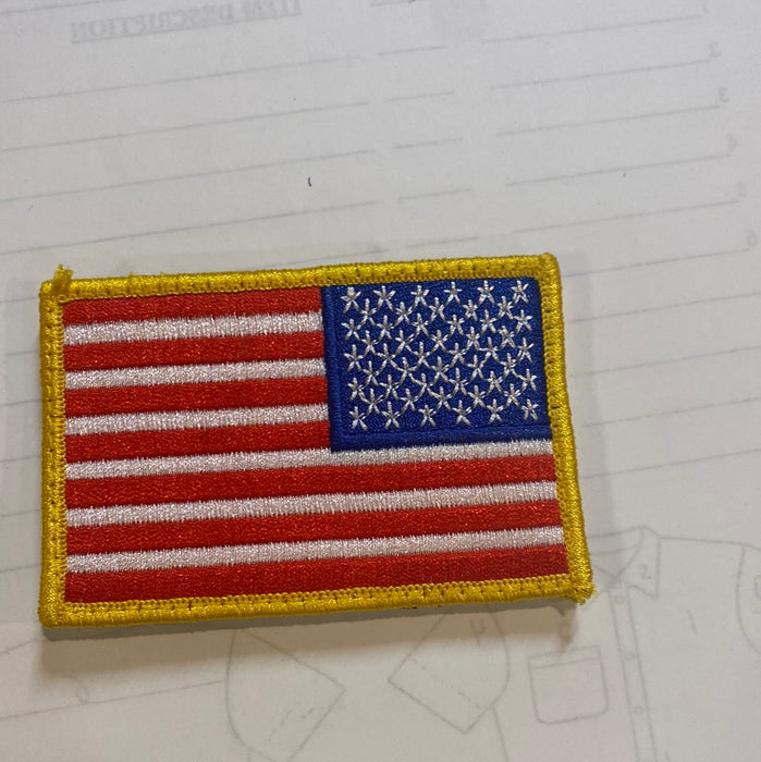 Yellow Gold Border Reverse Flag w/ Velcro