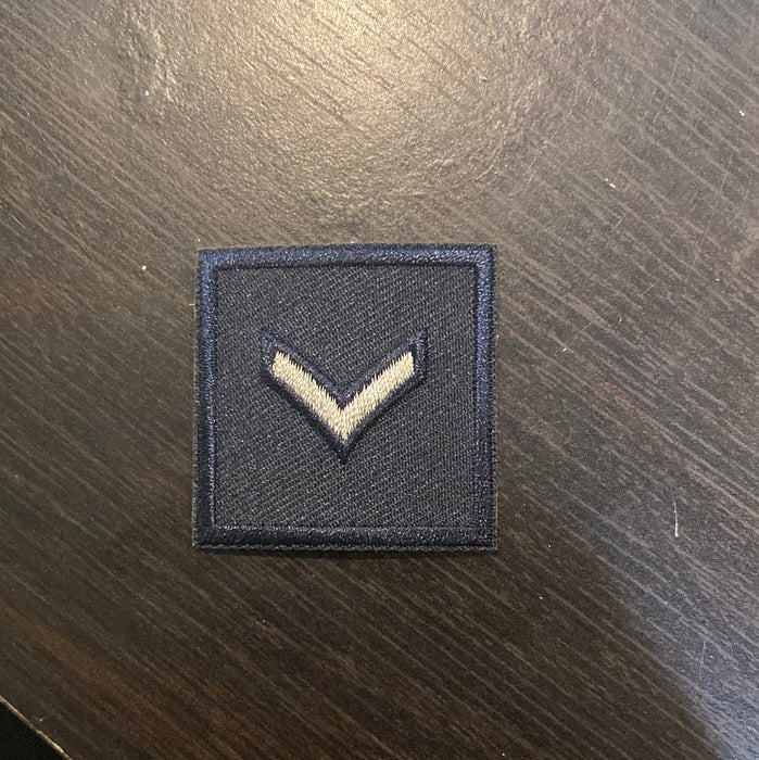 Silver Stripe on Navy Patch