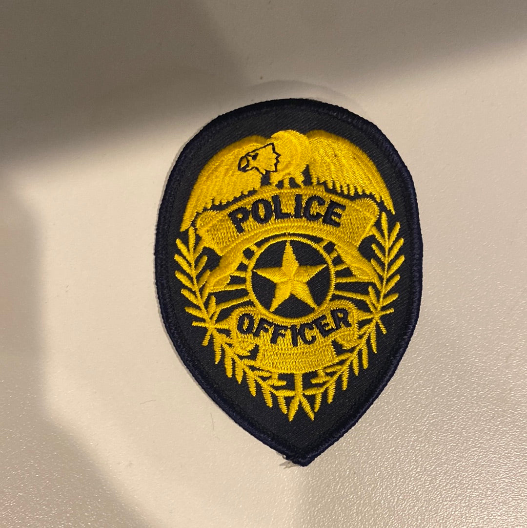 Navy/Gold Police Officer Patch — Conway Tactical Supply