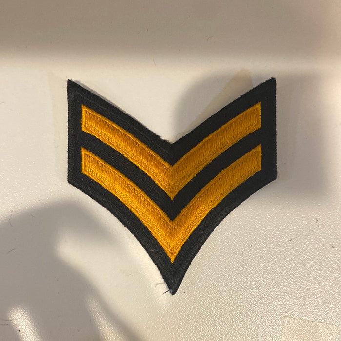 Black/Orange Corporal Patch