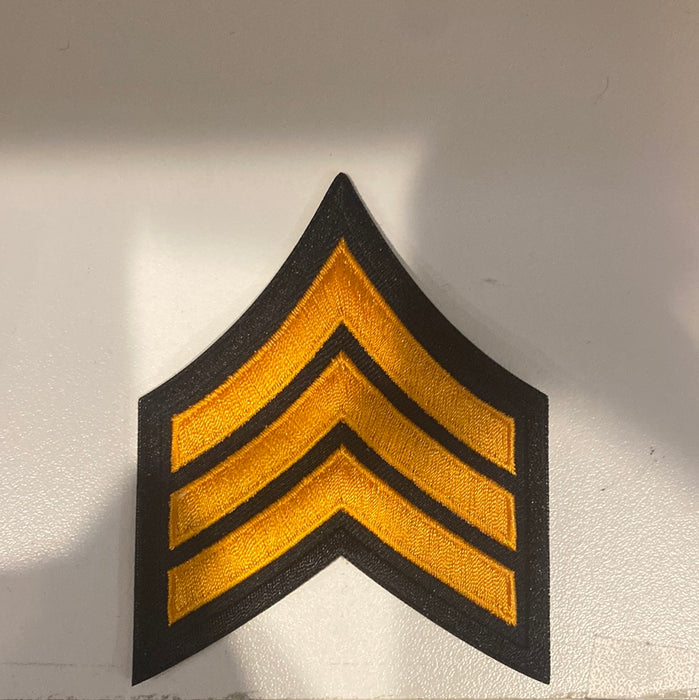 Black/Orange Sergeant Patch