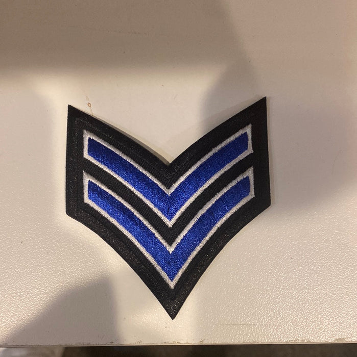 Black/Blue Corporal Patch