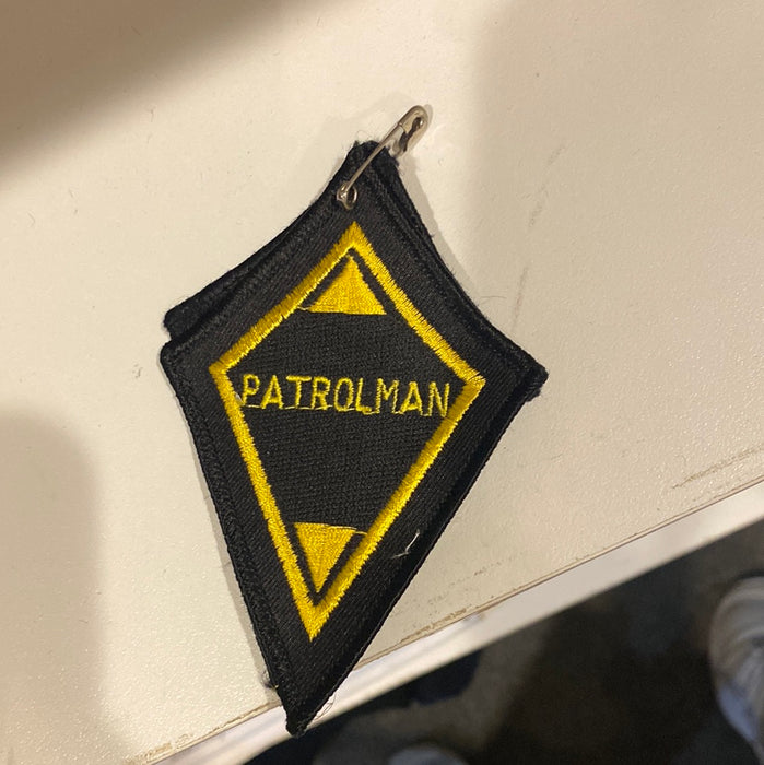 Black/Gold Diamond Patch