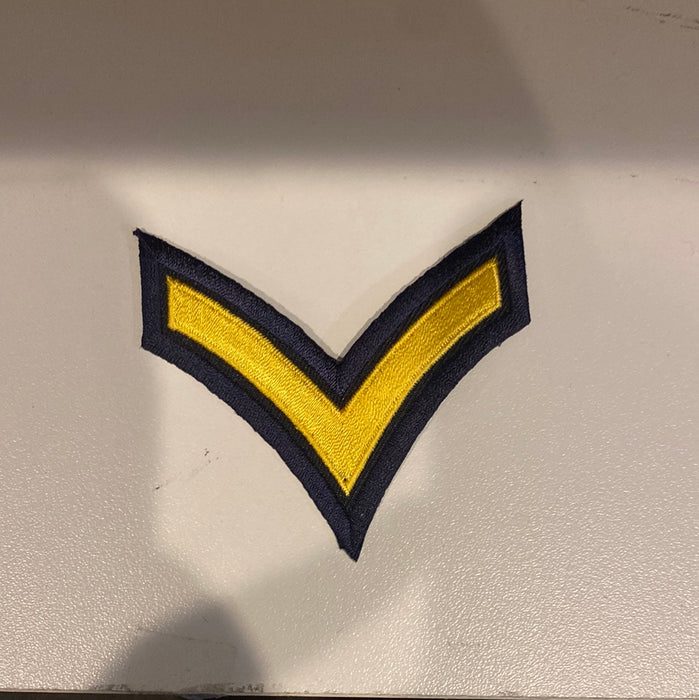 Navy/Gold 1 Stripe Patch