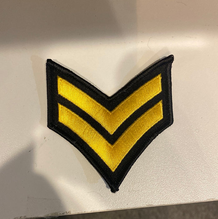 Black/Gold Corporal Patch