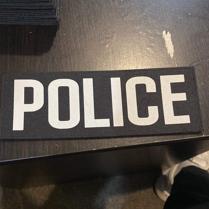 3x8.5 Police Patch w/ Hook and Loop