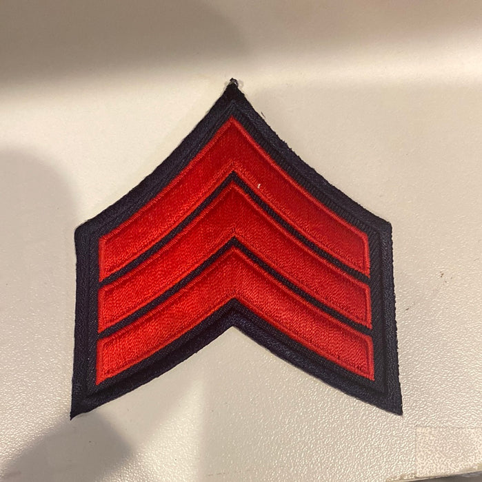 Navy/Red Sergeant Patch