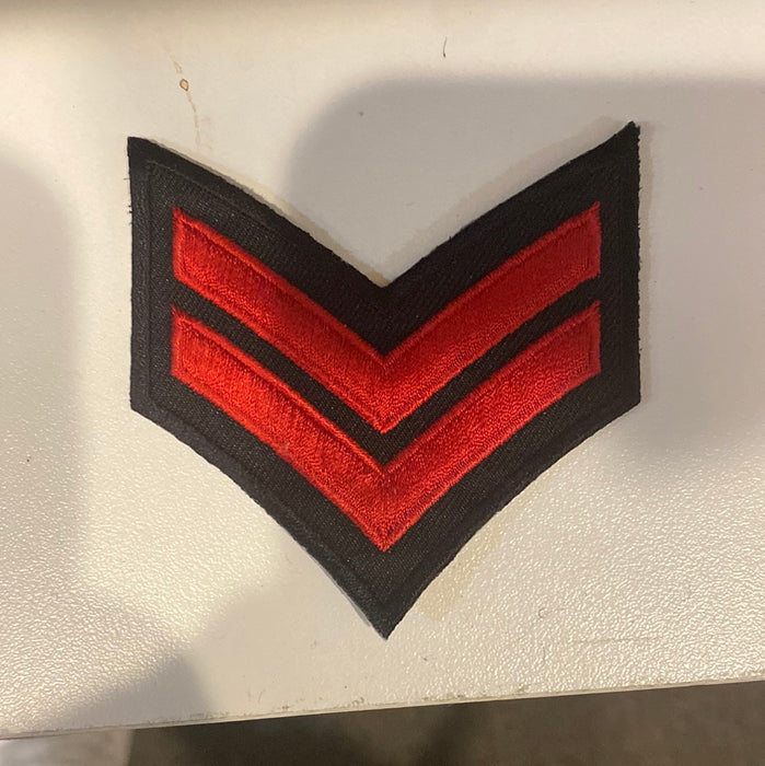 Black/Red Corporal Patch